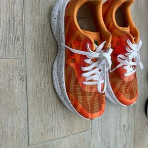 Brandblack Orange and White Women's Athletic Sneakers